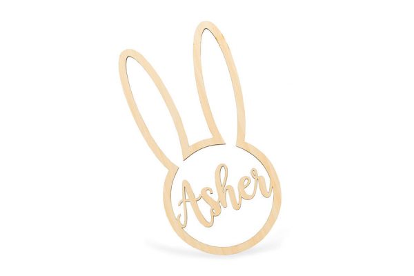 Personalised bunny easter decorations