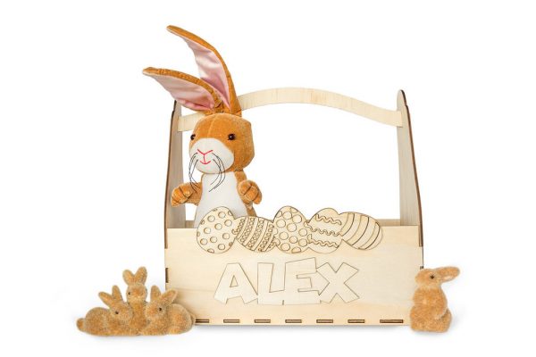Personalised Easter Basket Australia with name on