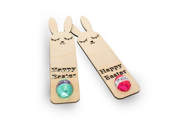 Wooden Easter Bunny Bookmarks