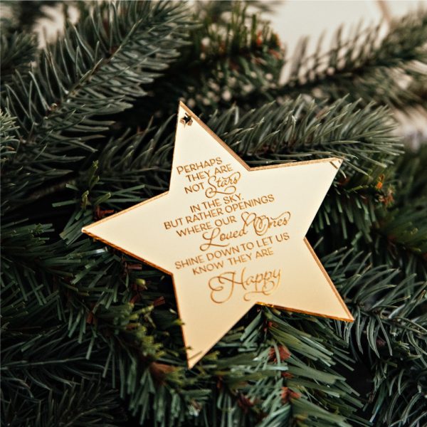 Star memorial Christmas Ornament