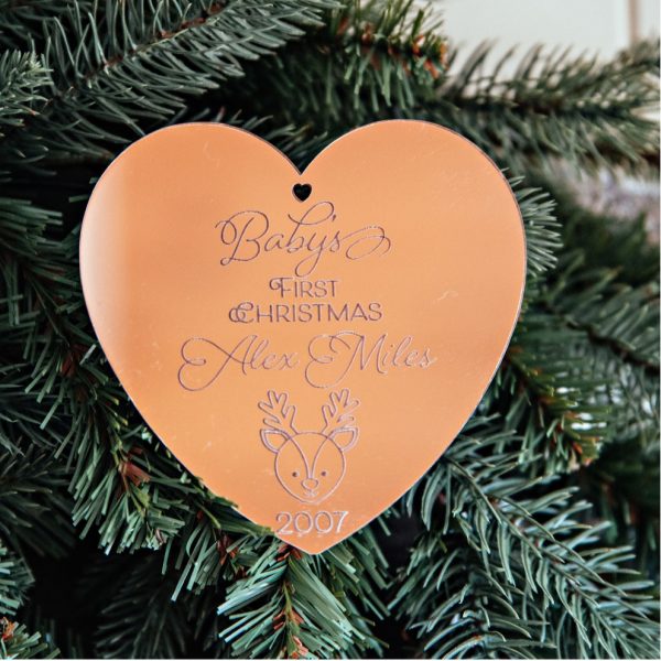 personalised babys first christmas ornament