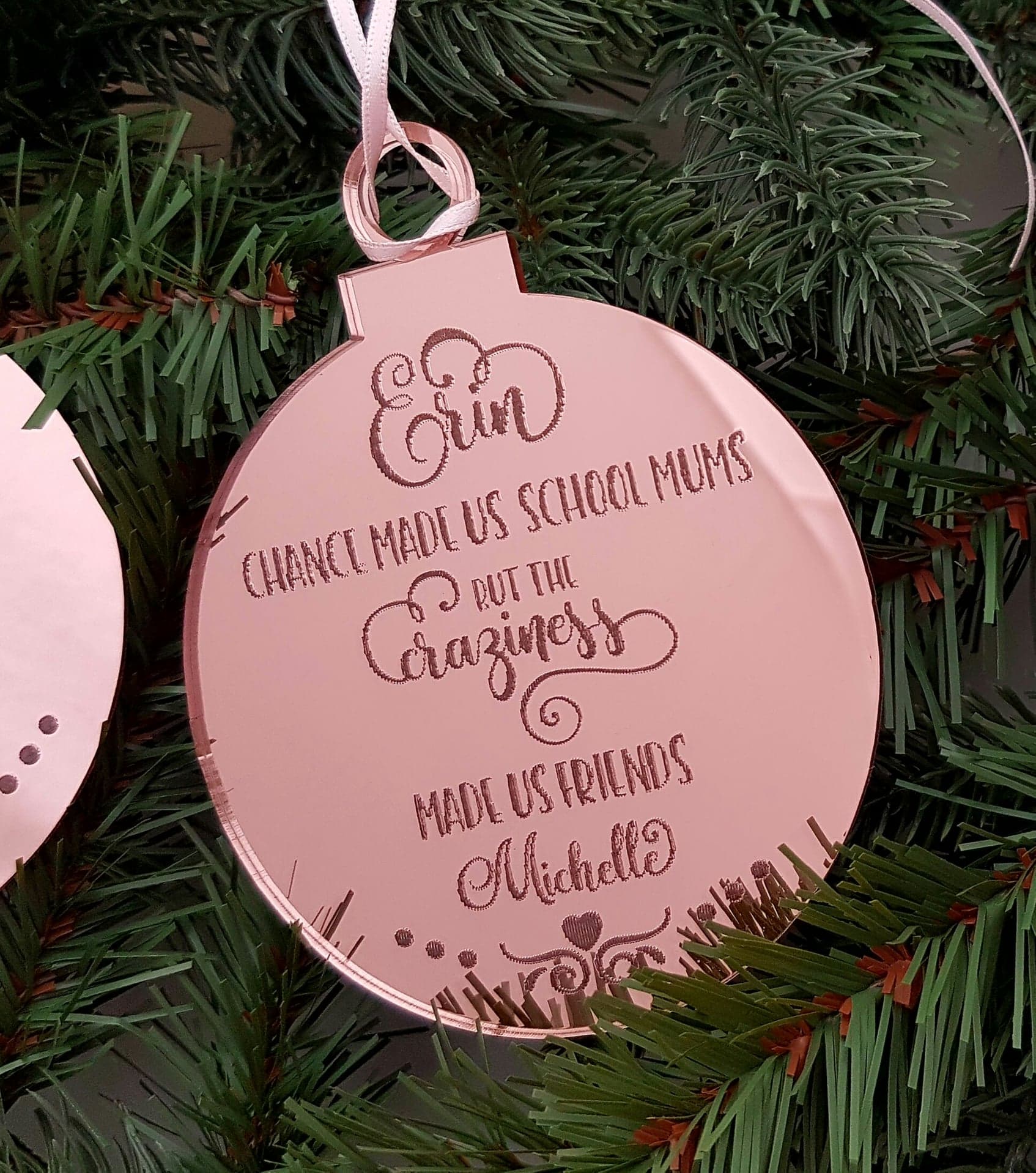 School Mum Friends Ornaments | Personalised Gift | SweetheartCreative