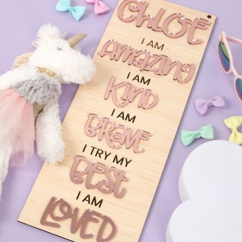 personalised positive affirmation board