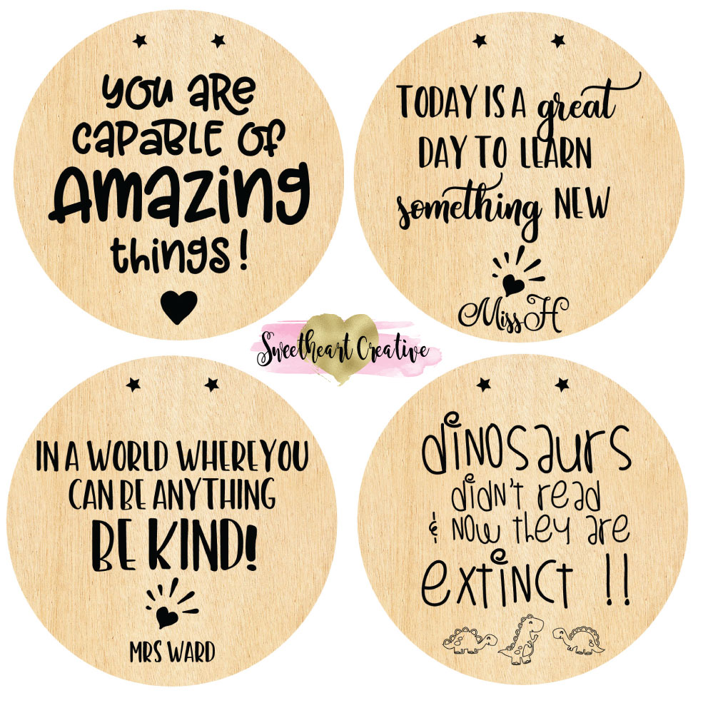 Personalised Positive Affirmation Teacher Classroom Signs