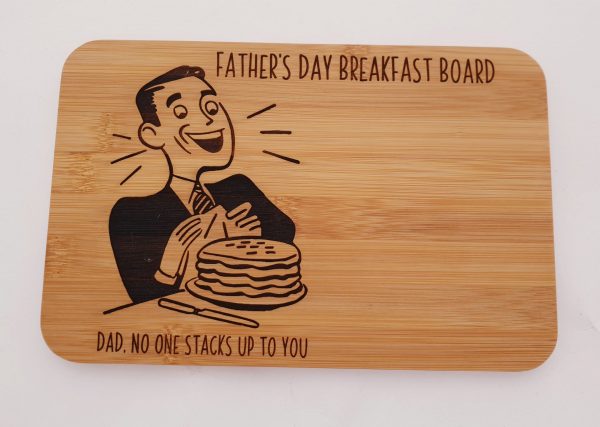 Personalised Father's Day Gift Treat Board Pancake