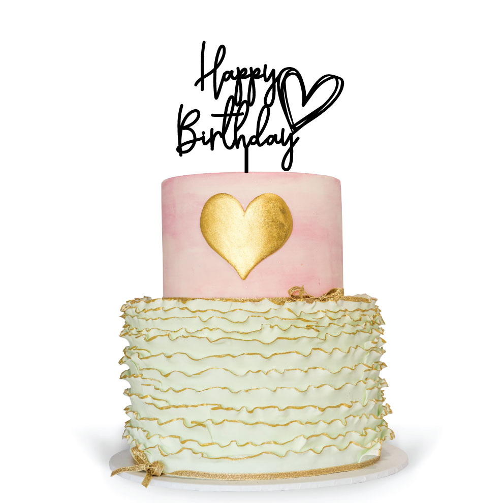 Butter icing cake with happy birthday – La Brioche-nextbuild.com.vn