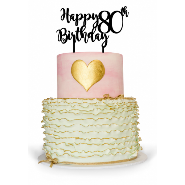 Birthday Cake Topper 80 Years Loved Cake Topper 80th Birthday Cake  Decoration Cake Decorating Birthday 80 Cake Topper Eighty Eightieth - Etsy  UK