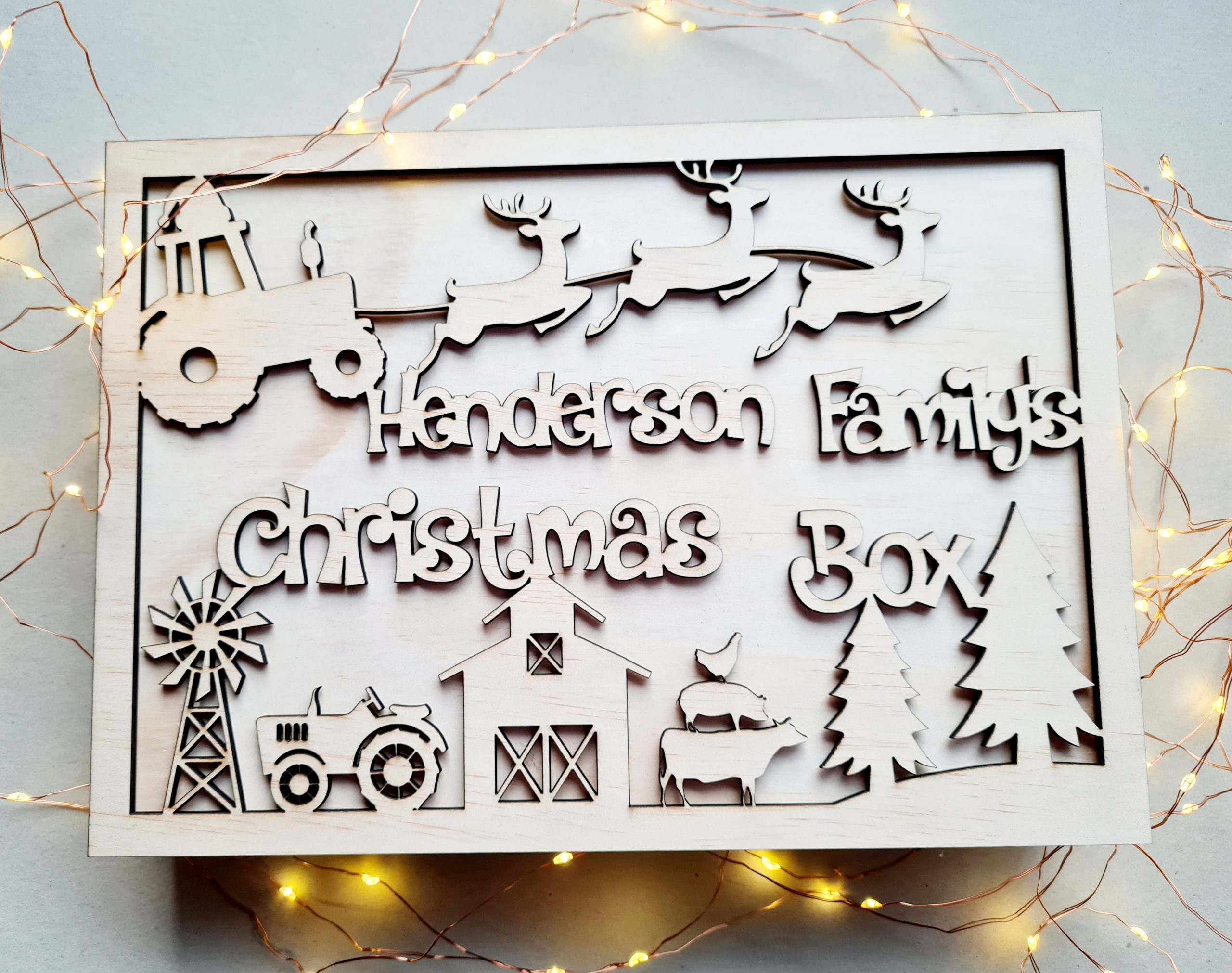 Tractor Christmas Eve Box