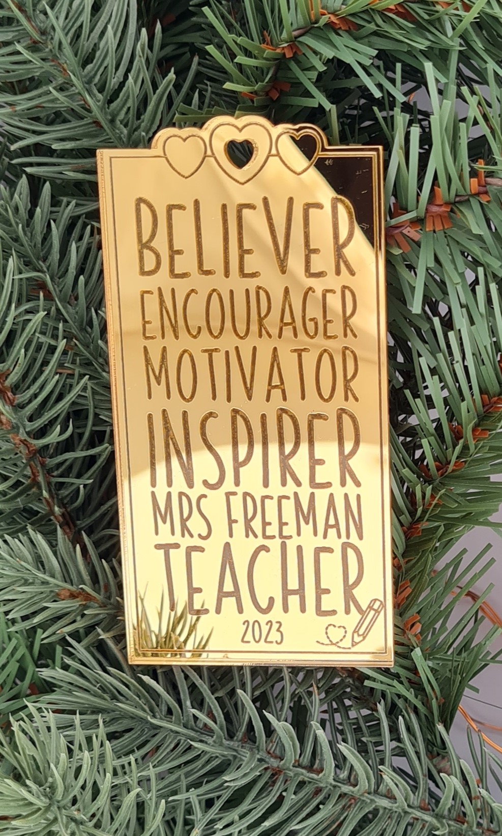 Teacher Inspirer Ornament